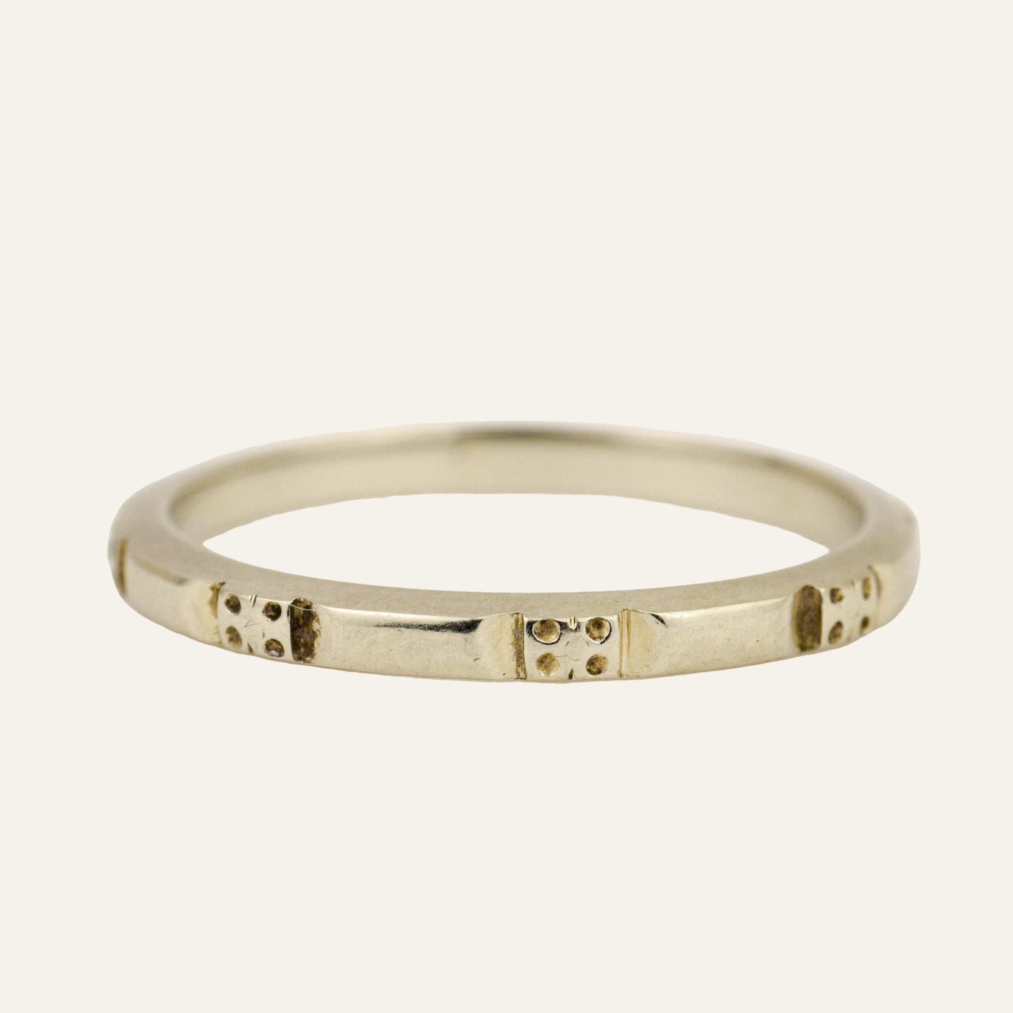 White Gold Orange Blossom Band