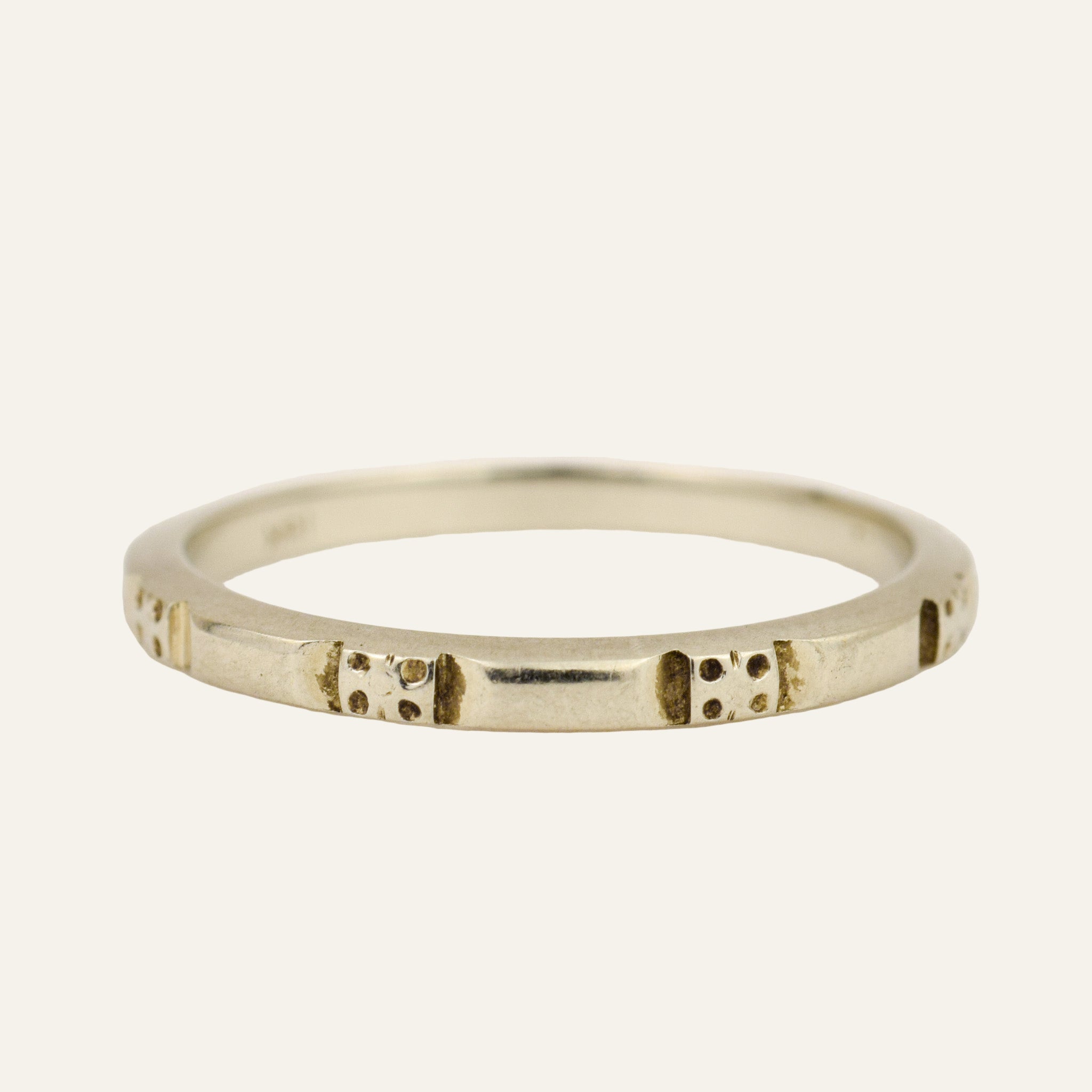 White Gold Orange Blossom Band