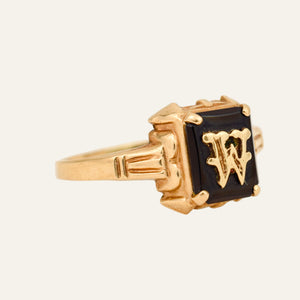 'W' Signet Ring