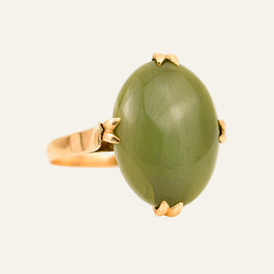 Split Claw Jade Ring