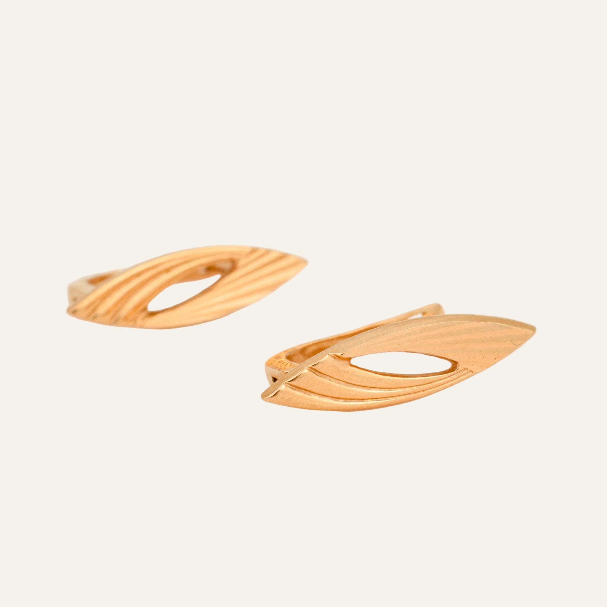 Vintage Gold Marquise Earrings