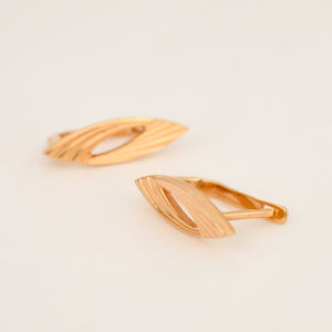 Vintage Gold Marquise Earrings