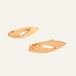Vintage Gold Marquise Earrings