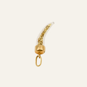 Gold Flake Horn Charm