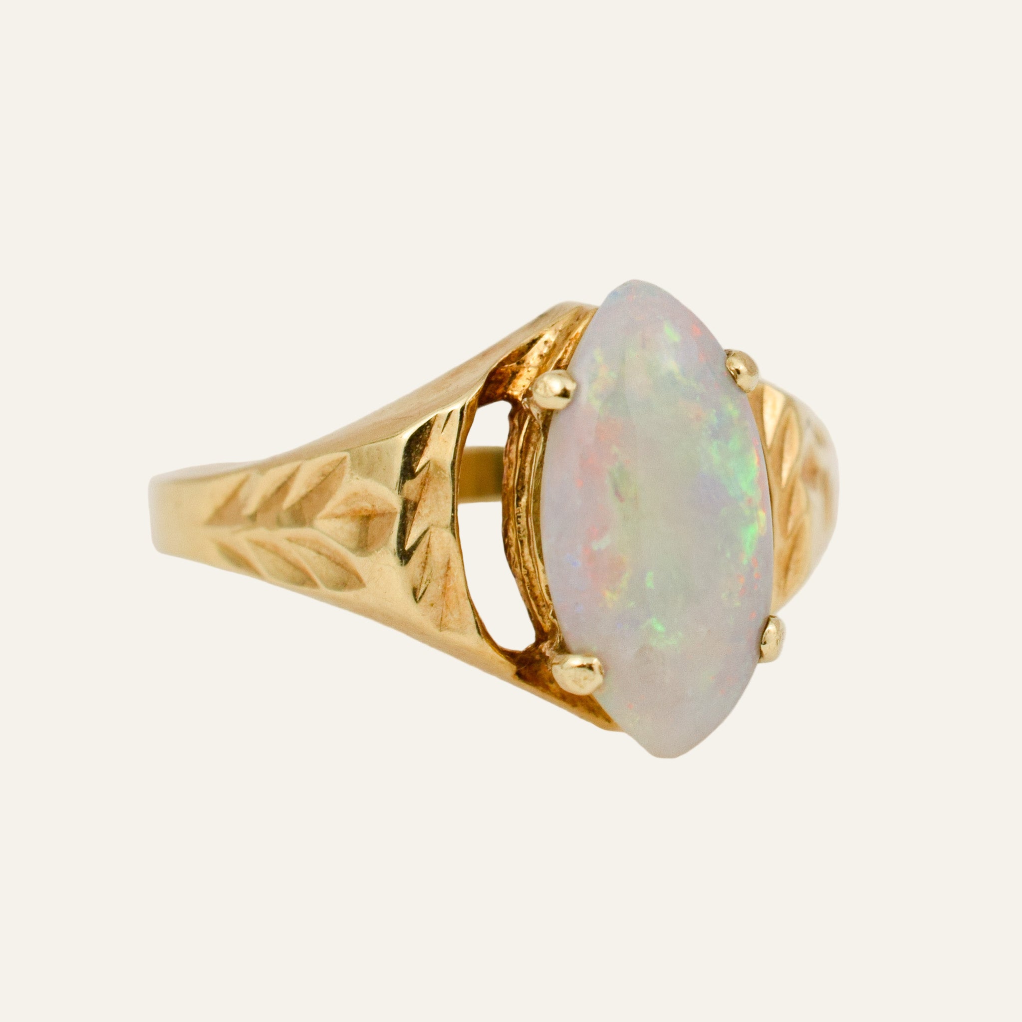 Marquise Opal Ring