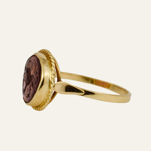 Glass Carved Ring