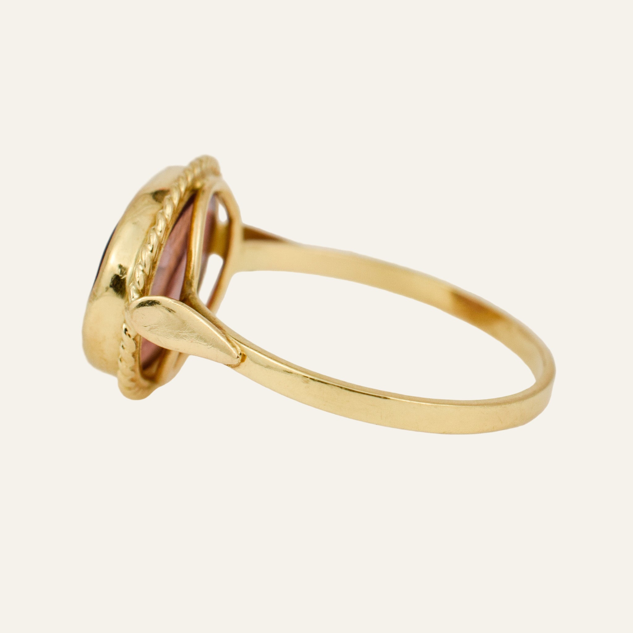 Glass Carved Ring