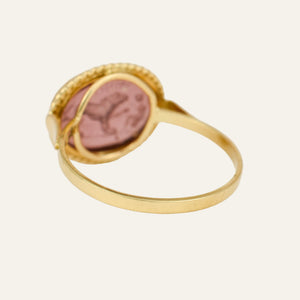 Glass Carved Ring