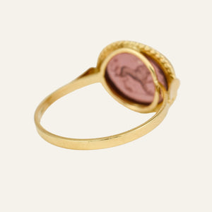 Glass Carved Ring
