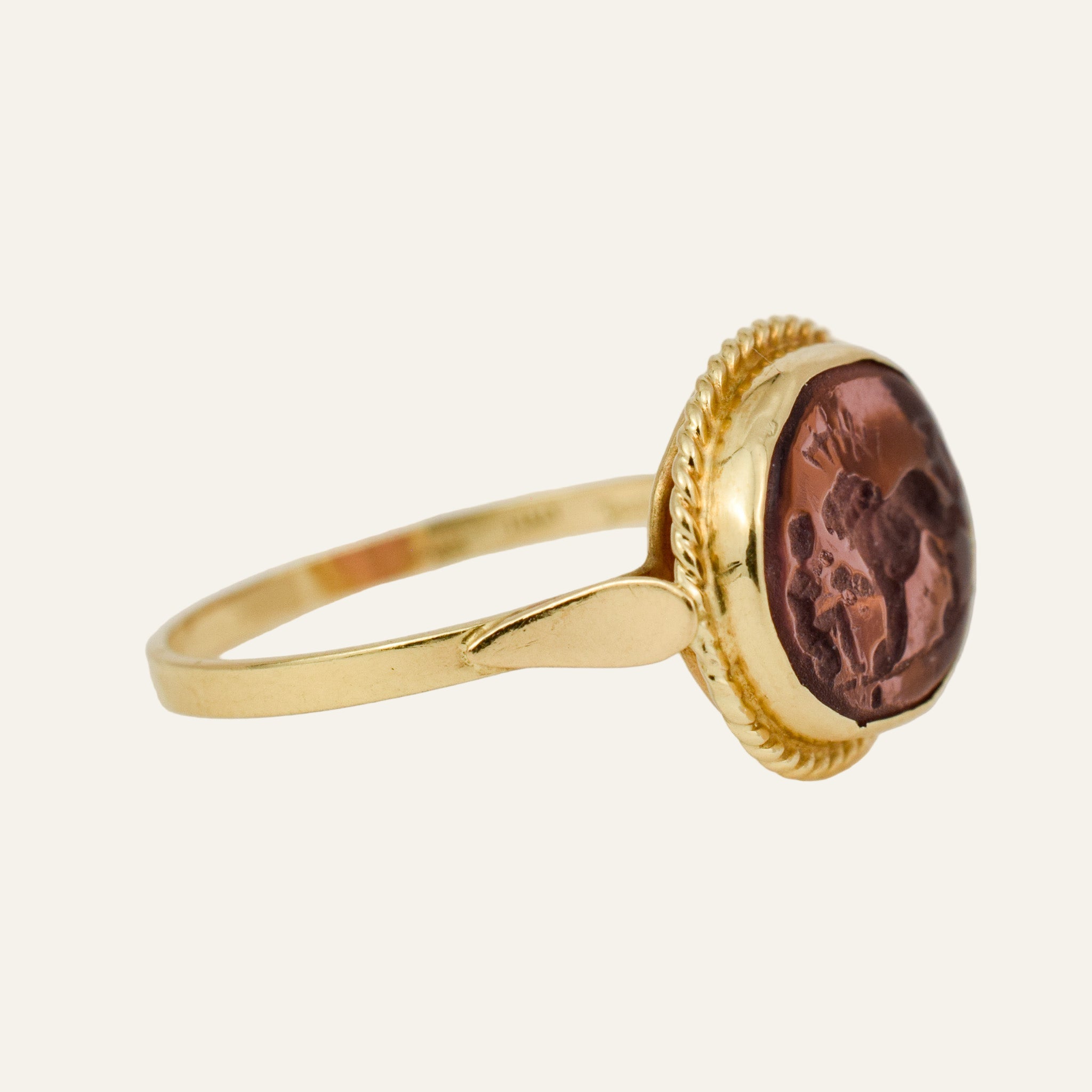 Glass Carved Ring