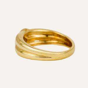 Bezel Set Diamond Double Band