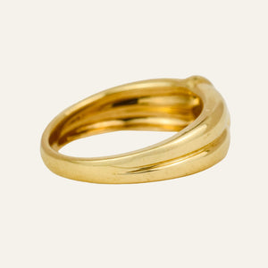 Bezel Set Diamond Double Band