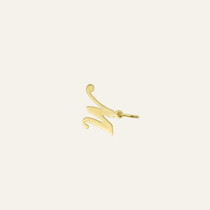 'M' Script Charm