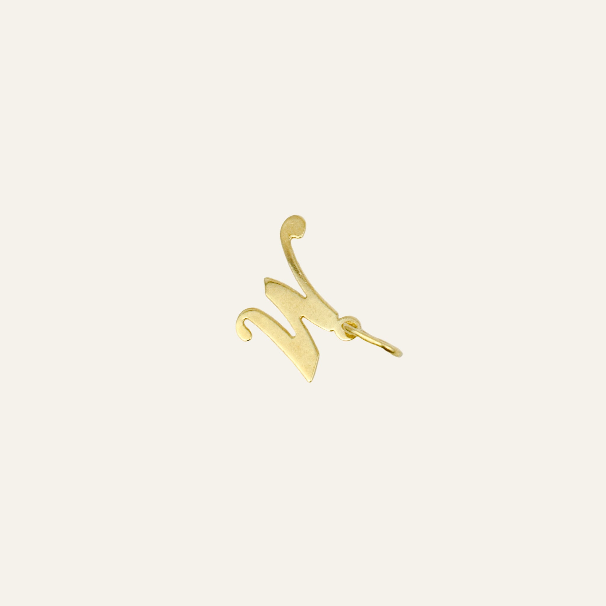 'M' Script Charm