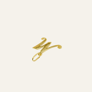 'M' Script Charm