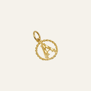 Circular 'A' Charm