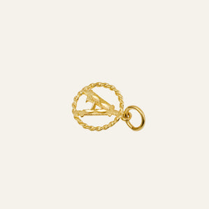 Circular 'A' Charm