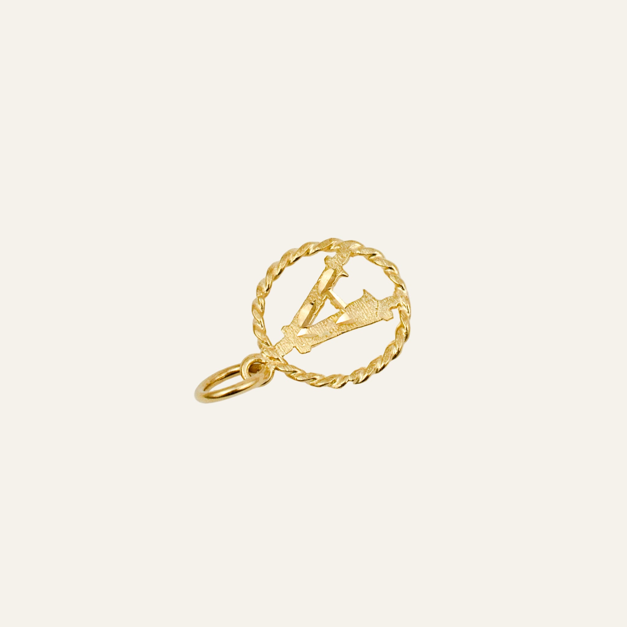 Circular 'A' Charm