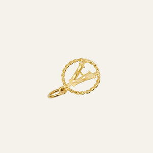 Circular 'A' Charm