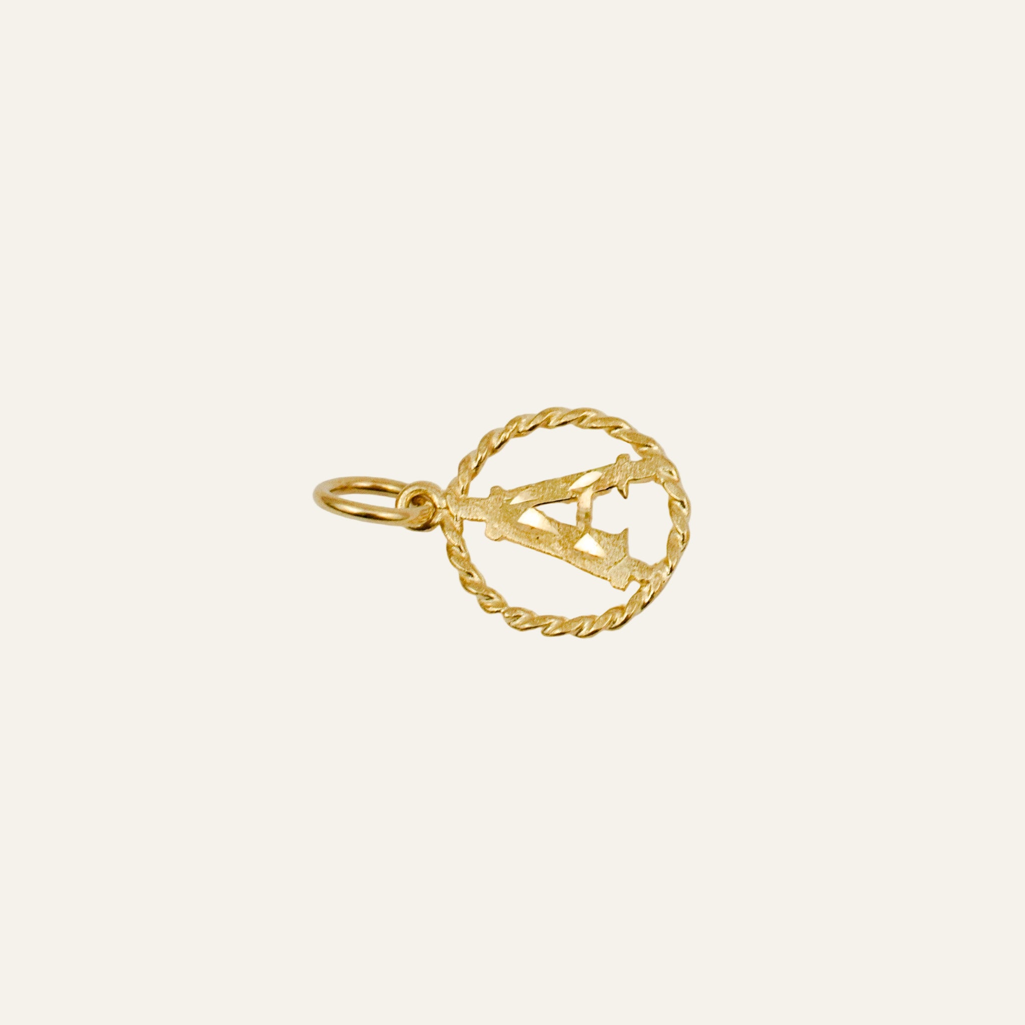 Circular 'A' Charm