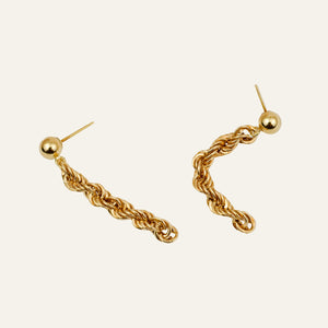 Dangling Rope Stud Earrings