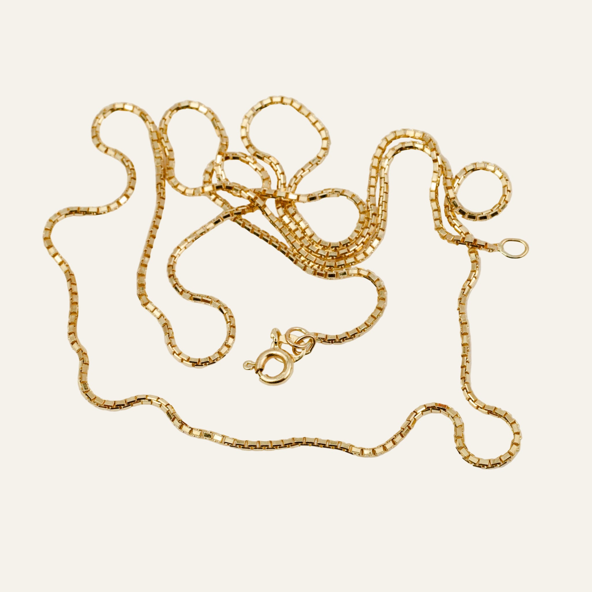 24" Rounded Box Chain Necklace
