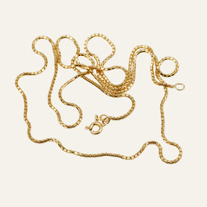 24" Rounded Box Chain Necklace