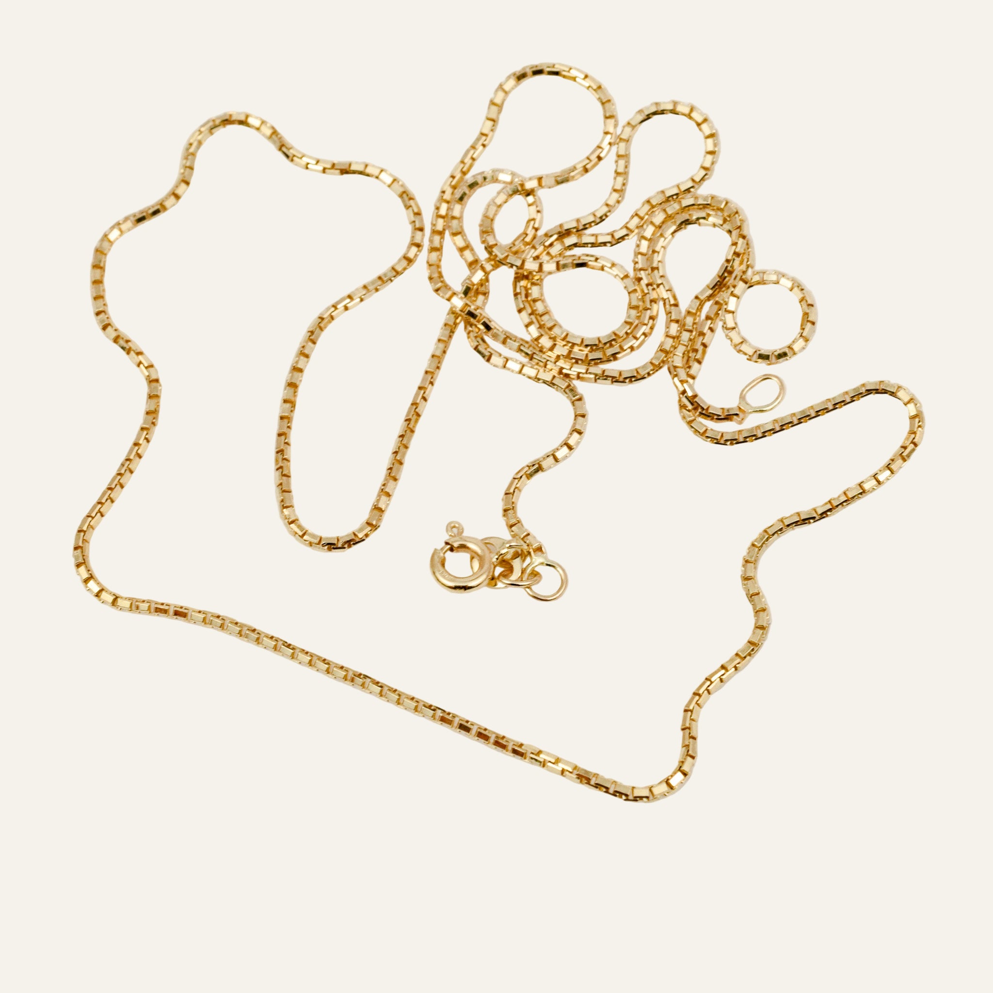 24" Rounded Box Chain Necklace