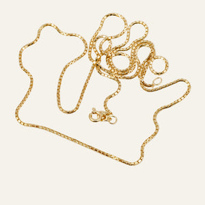 24" Rounded Box Chain Necklace