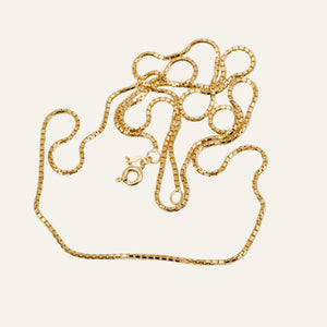 24" Rounded Box Chain Necklace