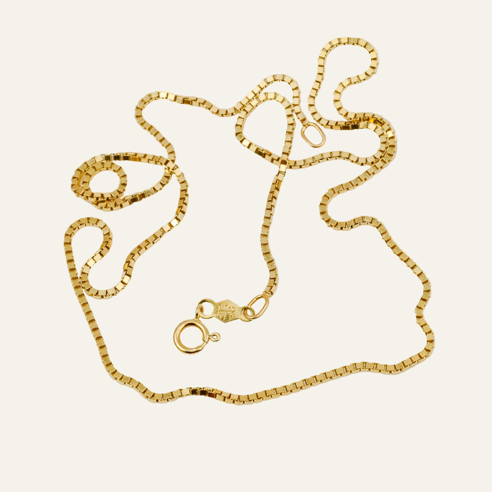 16.5" Box Link Necklace