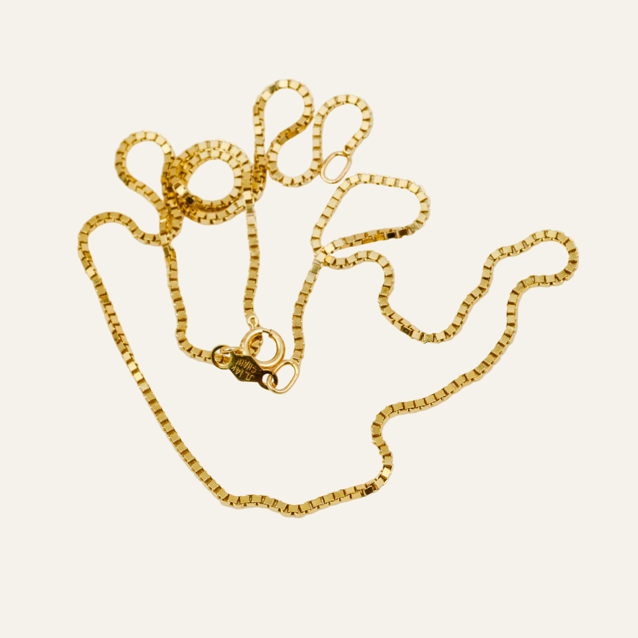 16.5" Box Link Necklace