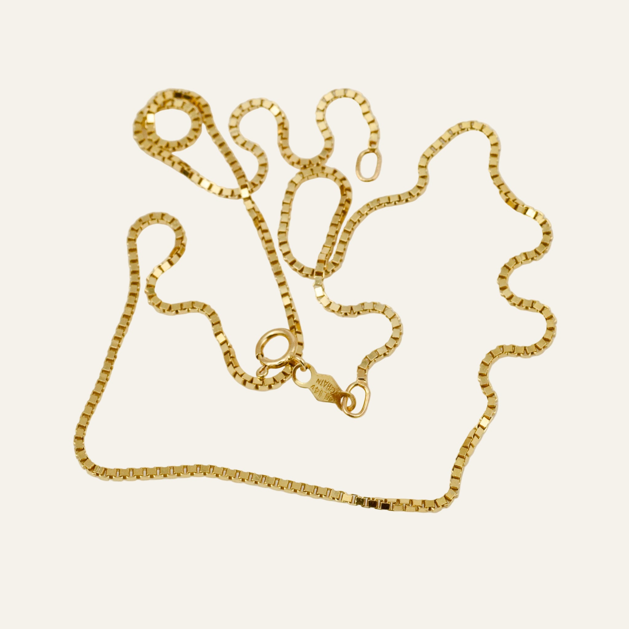 16.5" Box Link Necklace