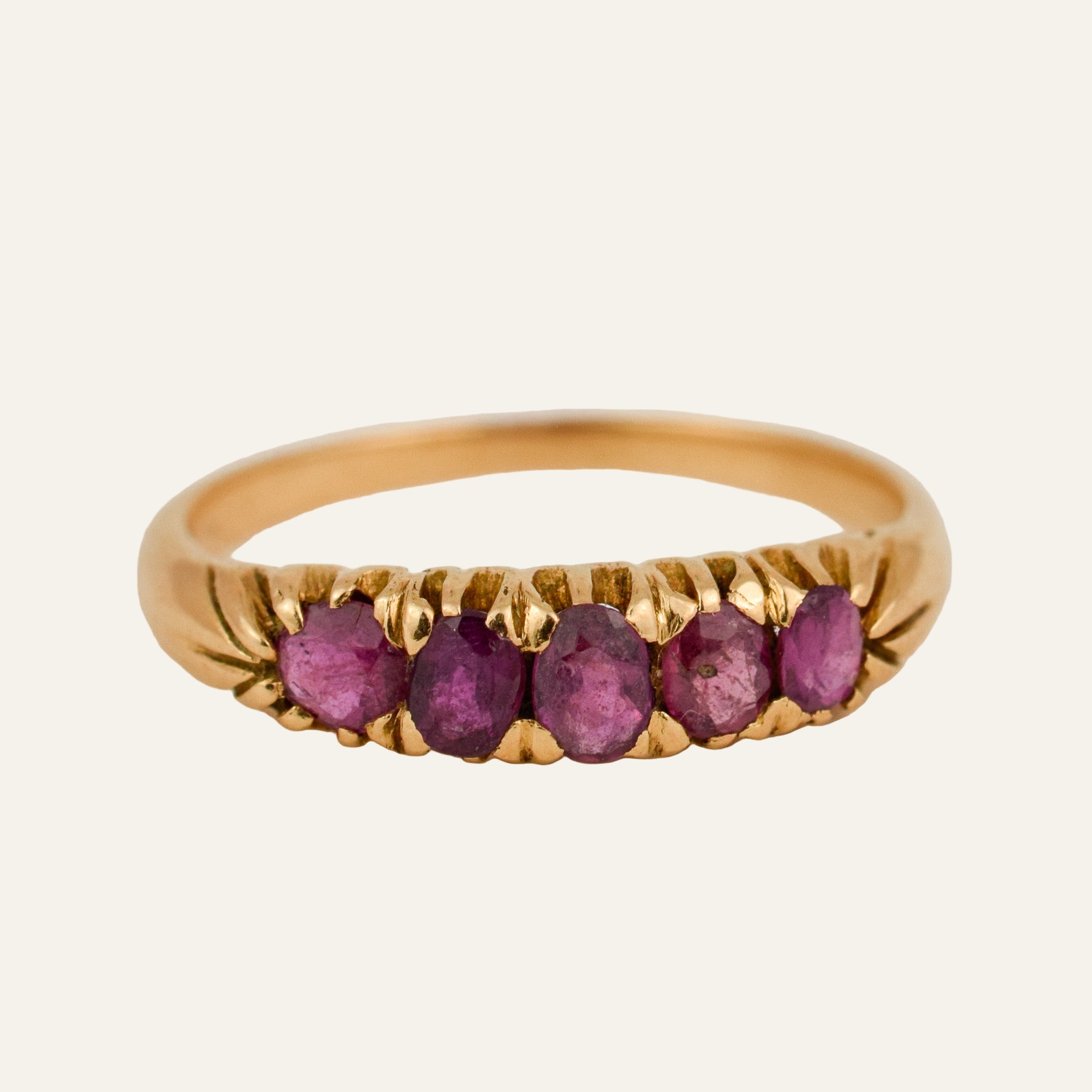 Antique 5 Ruby Band