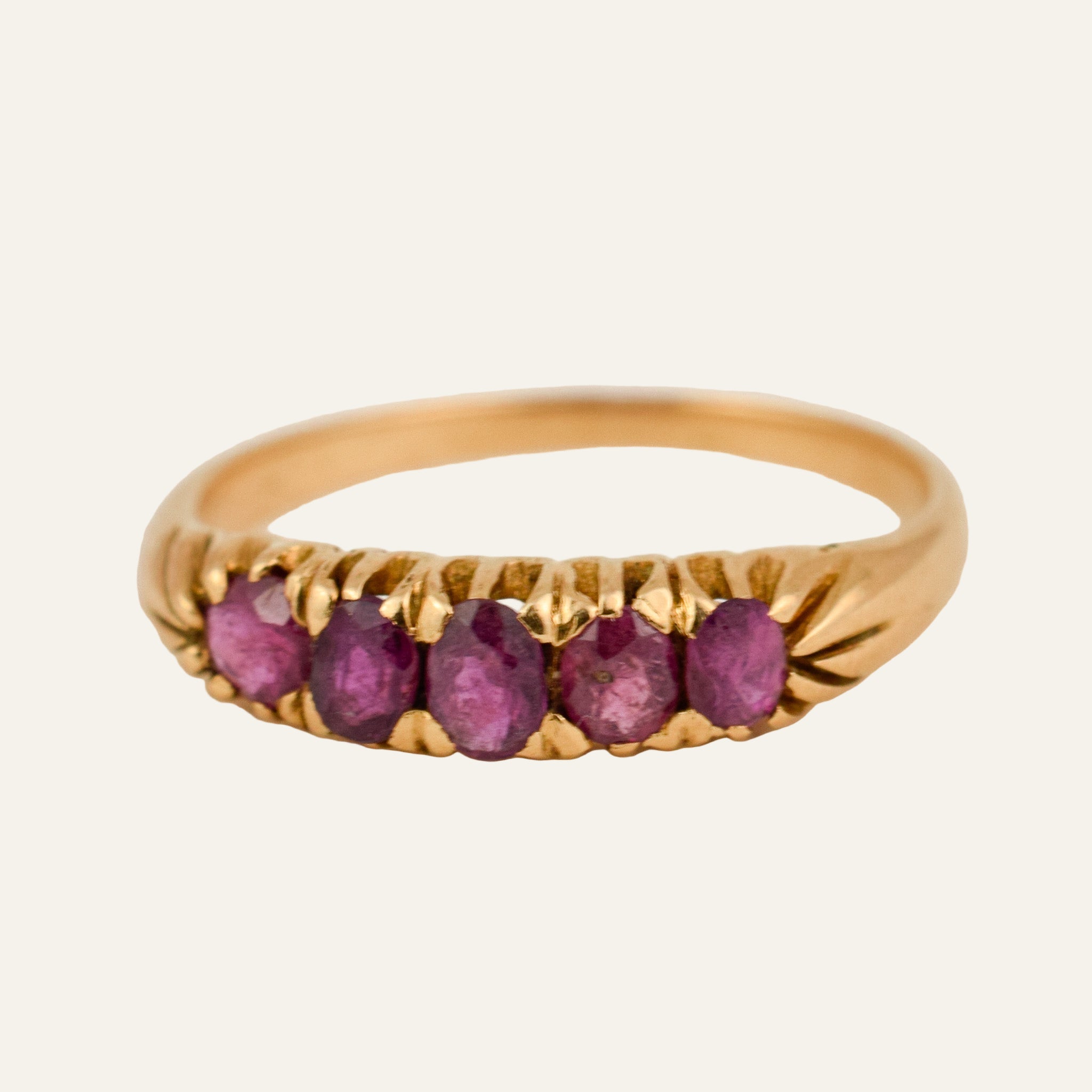Antique 5 Ruby Band
