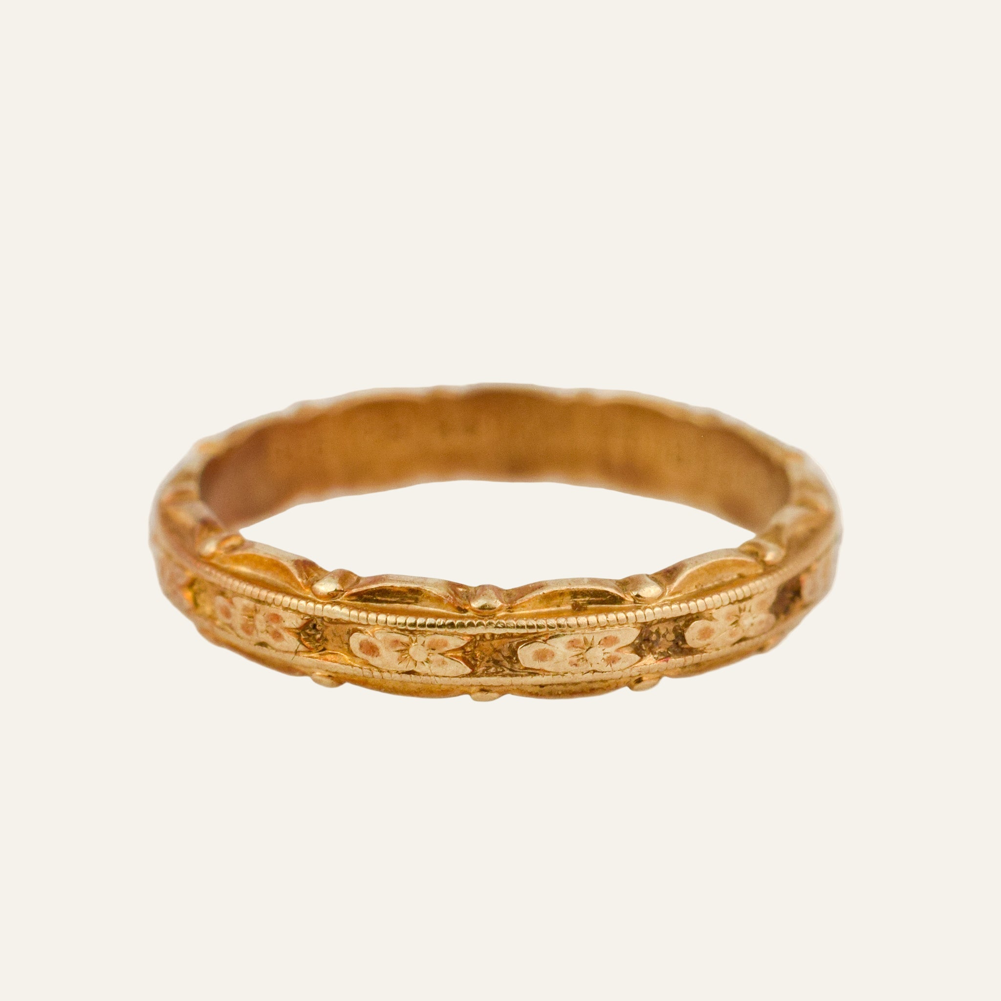 3.1 mm Antique Orange Blossom Band