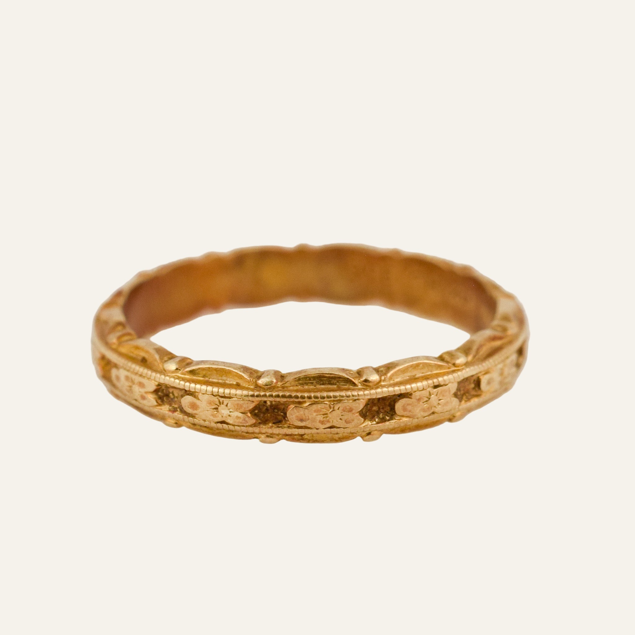 3.1 mm Antique Orange Blossom Band