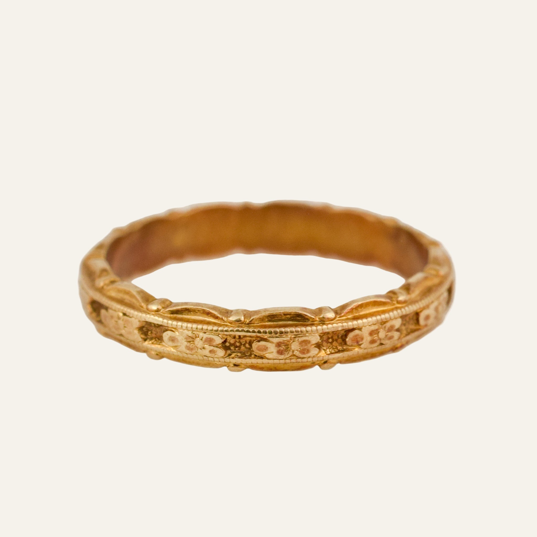 3.1 mm Antique Orange Blossom Band