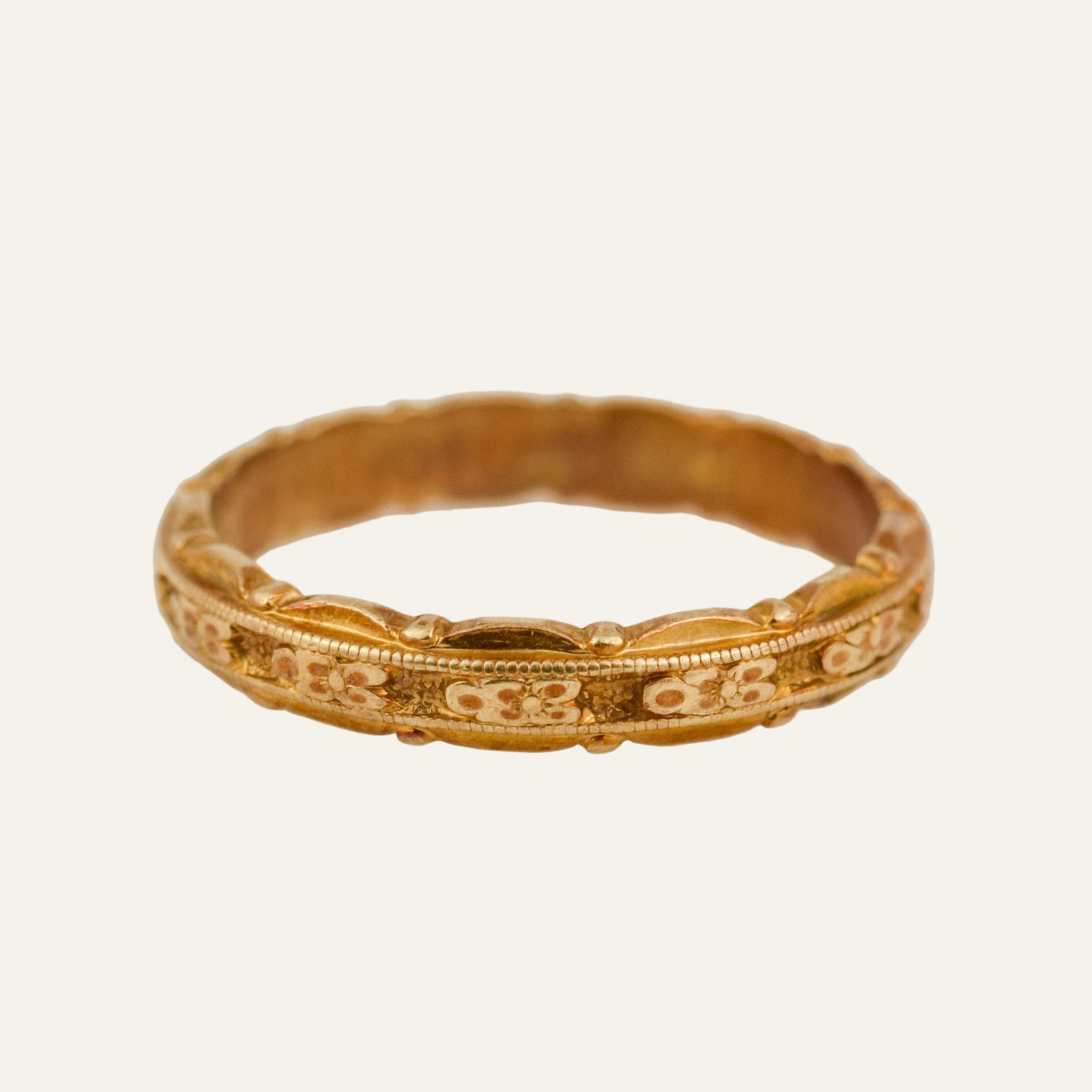 3.1 mm Antique Orange Blossom Band