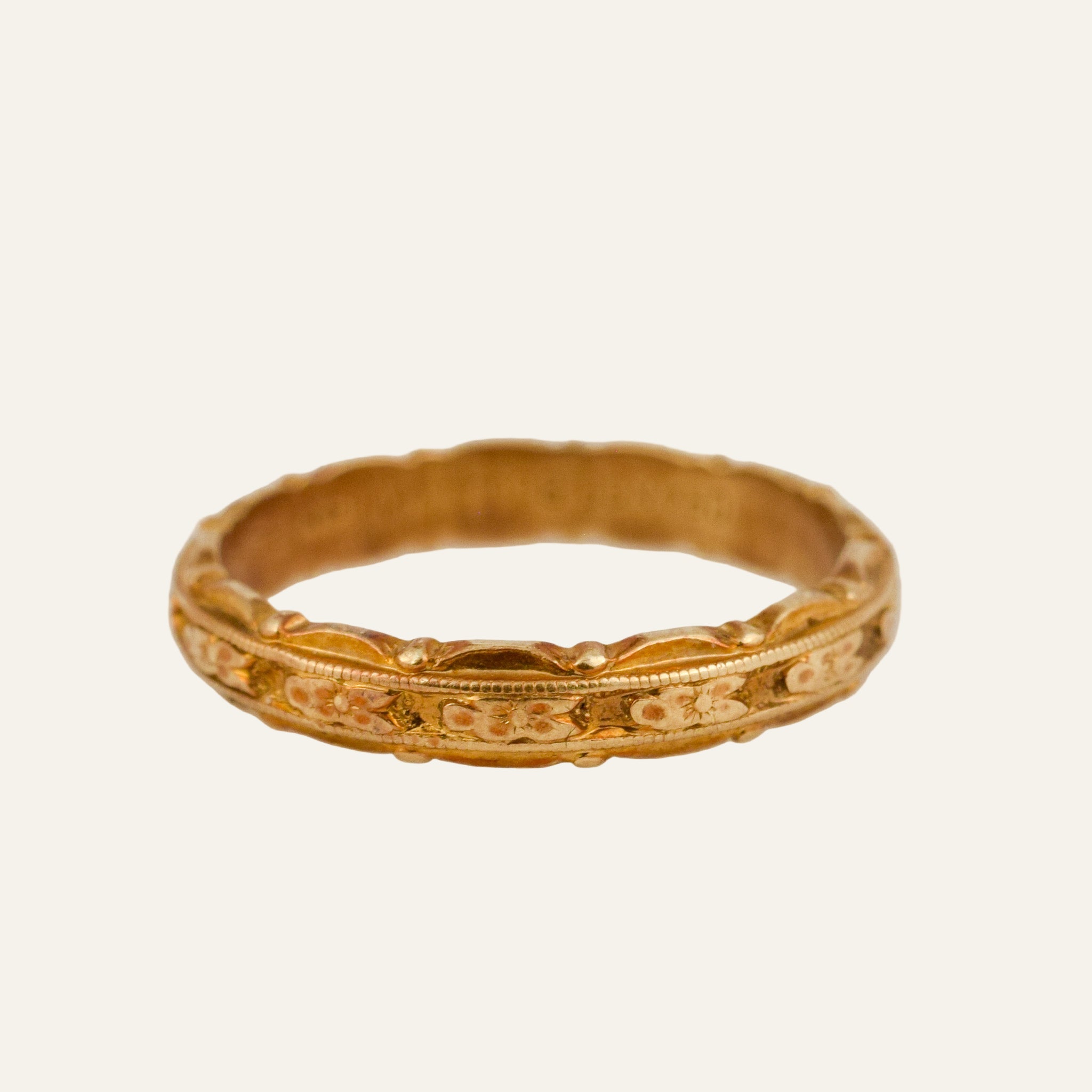 3.1 mm Antique Orange Blossom Band