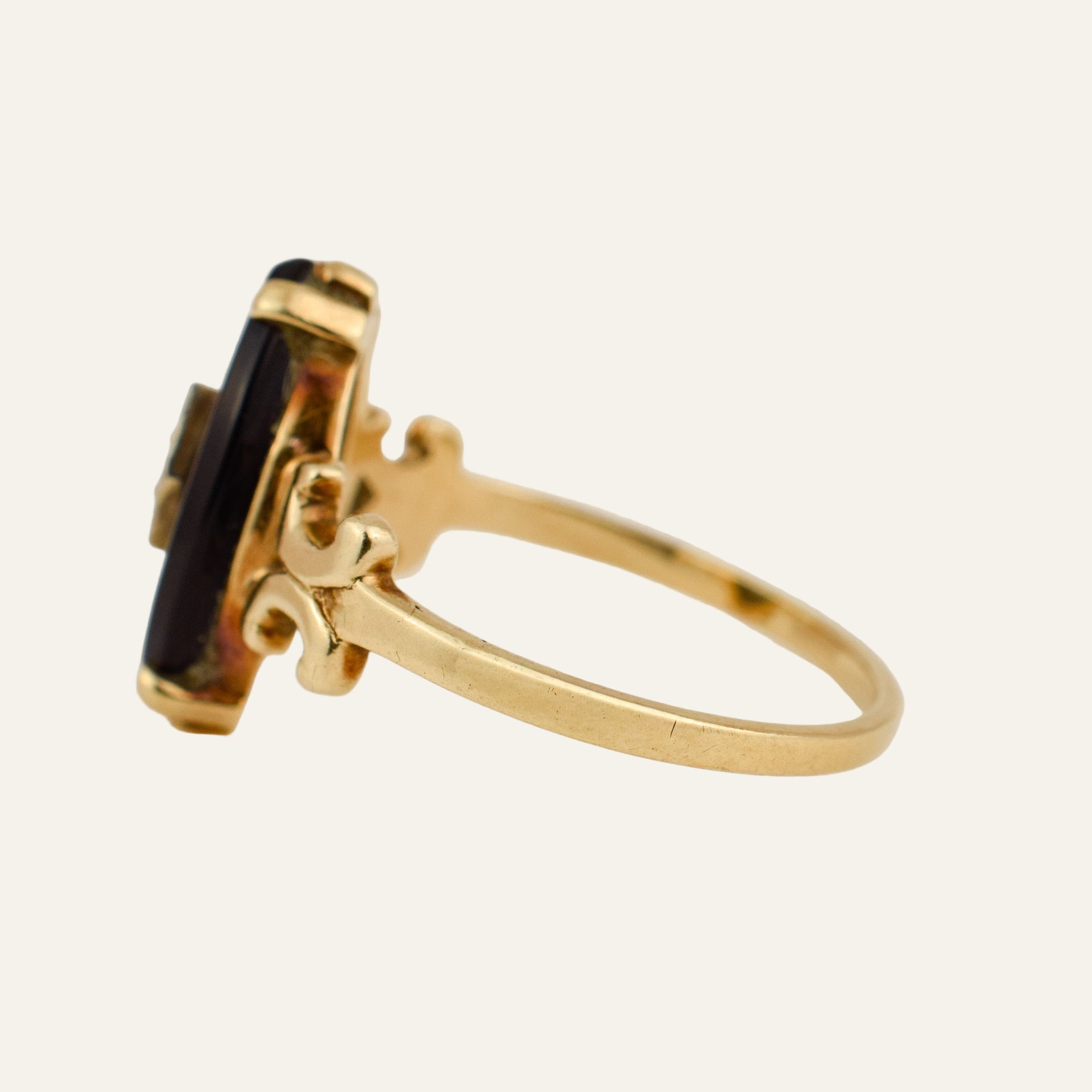 Onyx and Diamond Ring