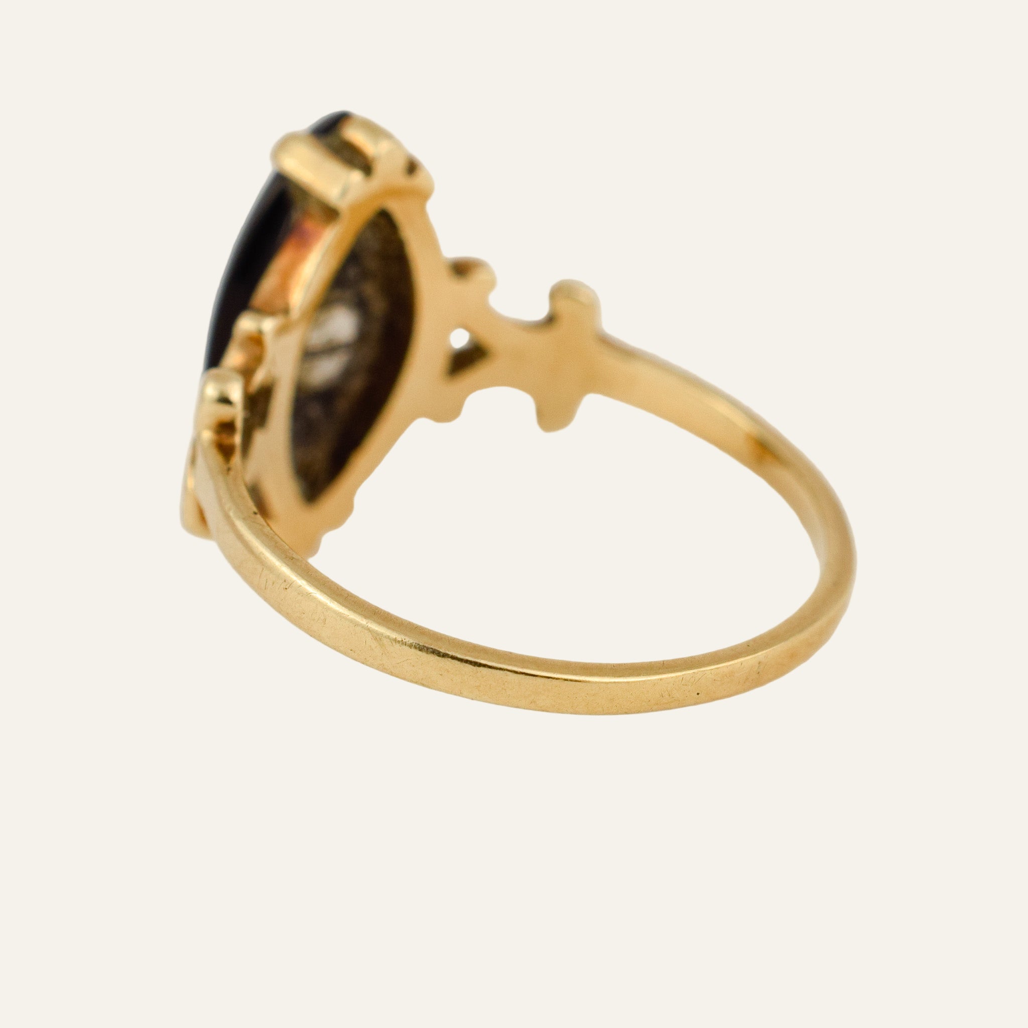 Onyx and Diamond Ring