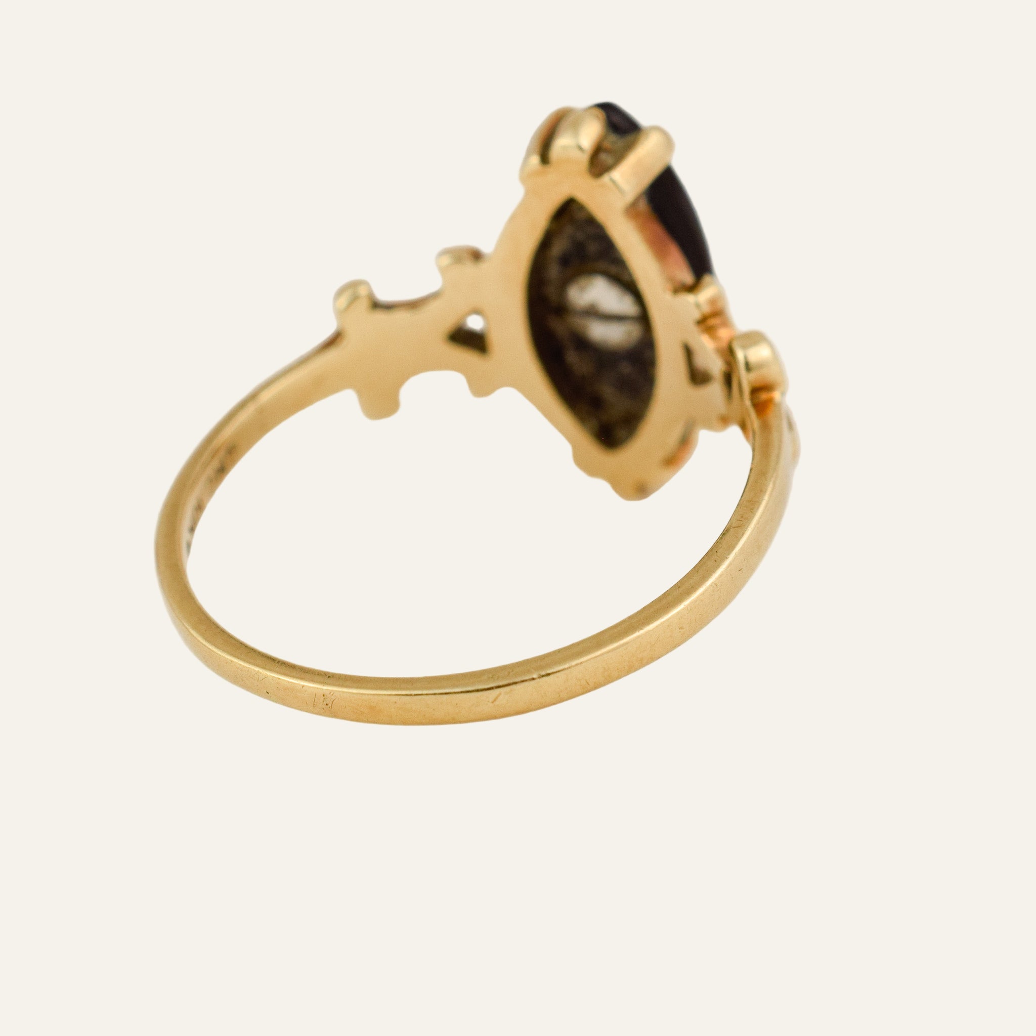 Onyx and Diamond Ring