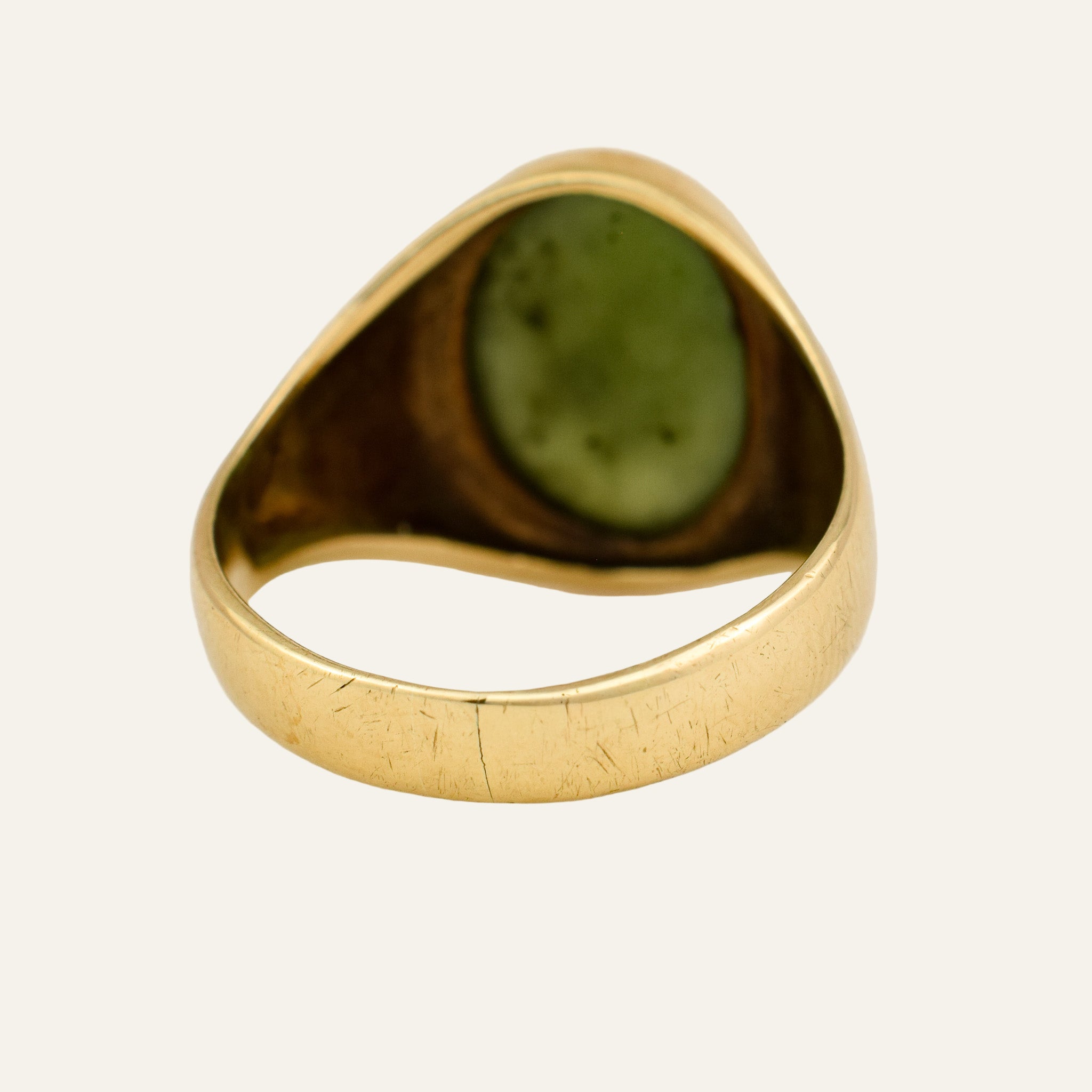 B.C. Jade Signet Ring