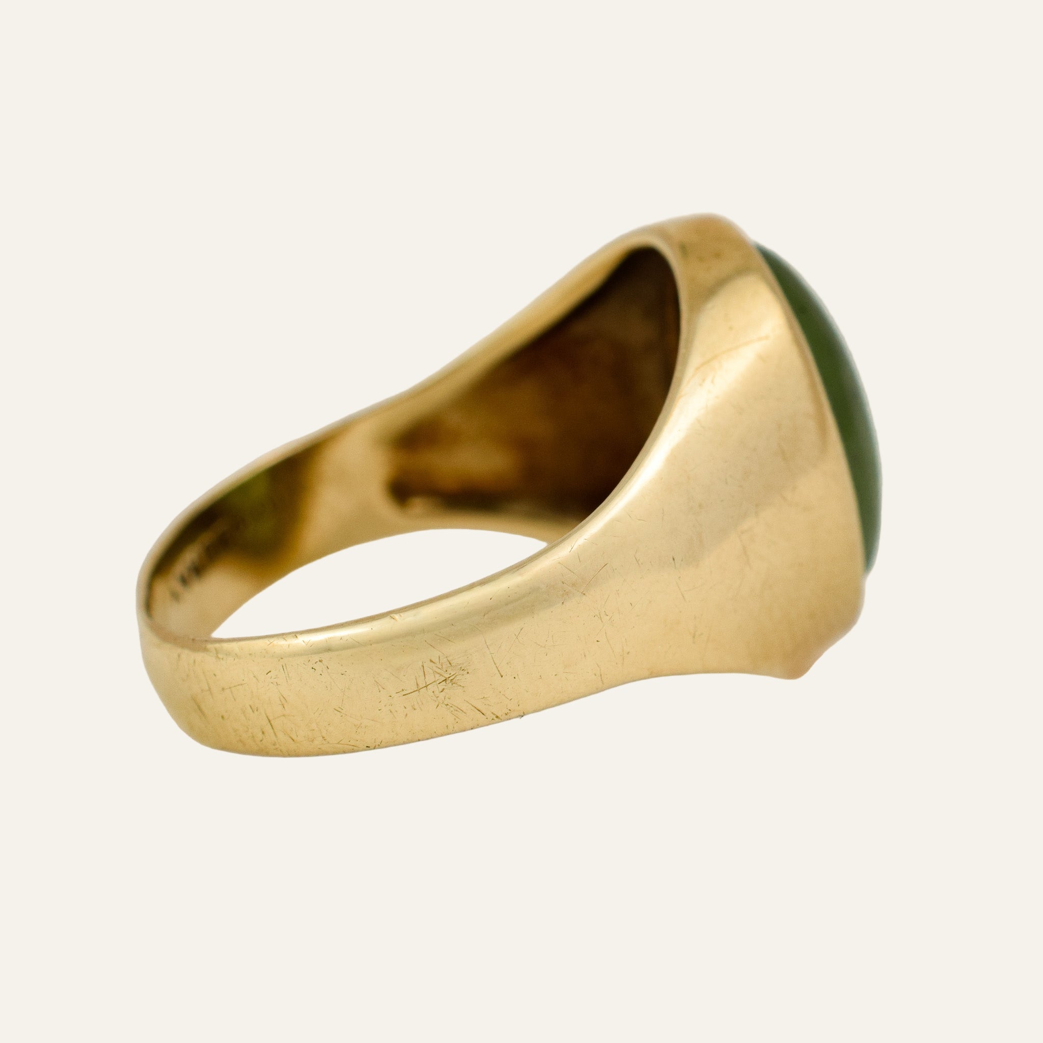 B.C. Jade Signet Ring