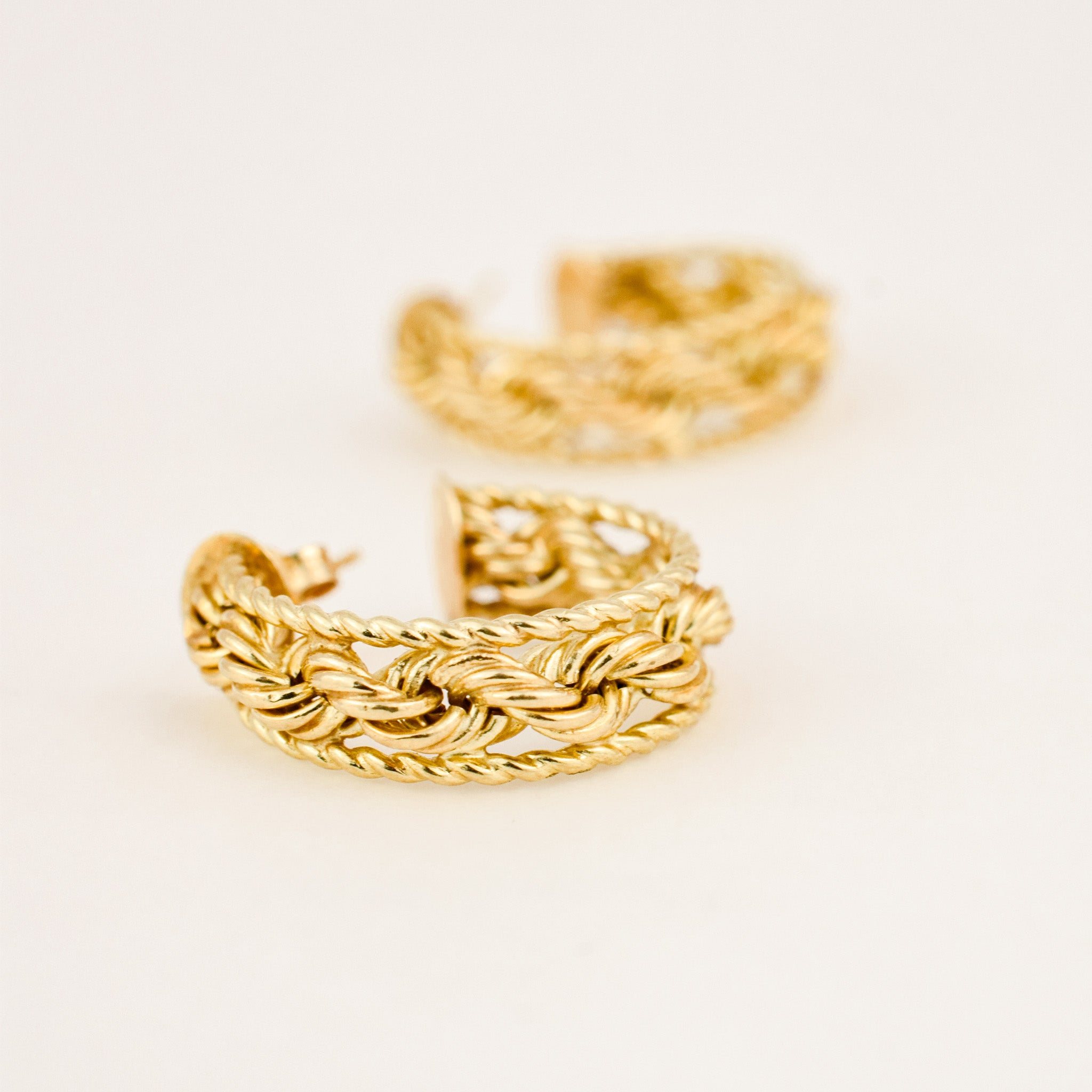 Rope Hoop Earrings