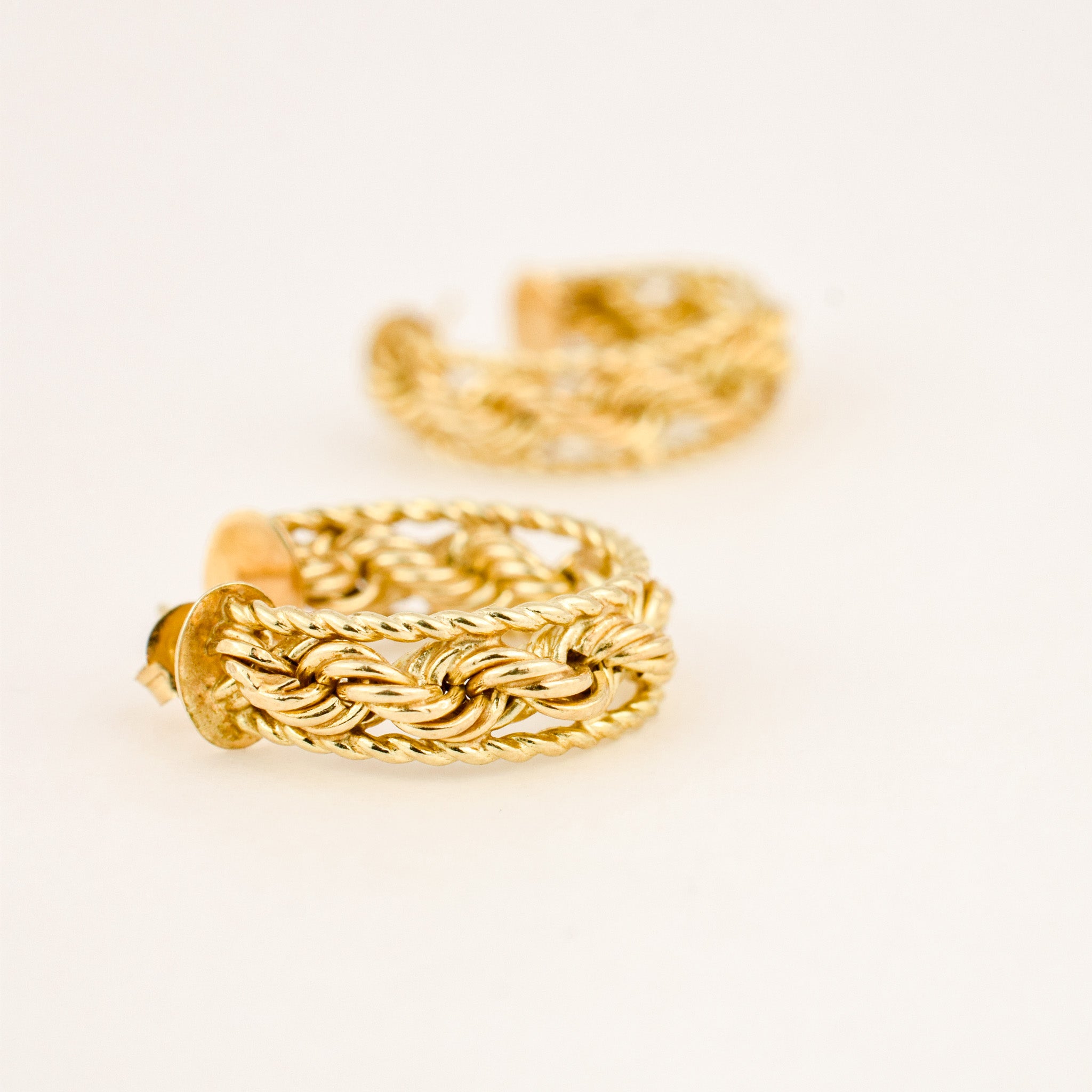 Rope Hoop Earrings