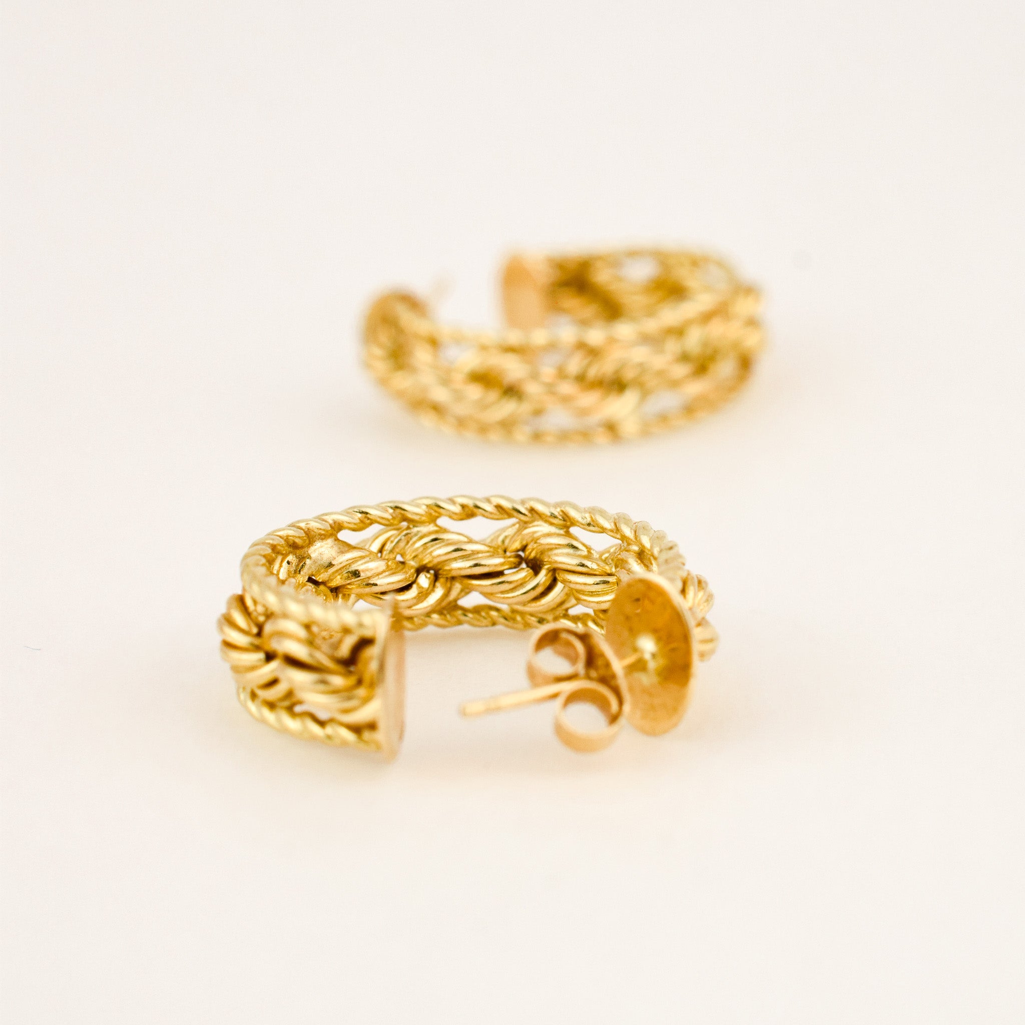 Rope Hoop Earrings
