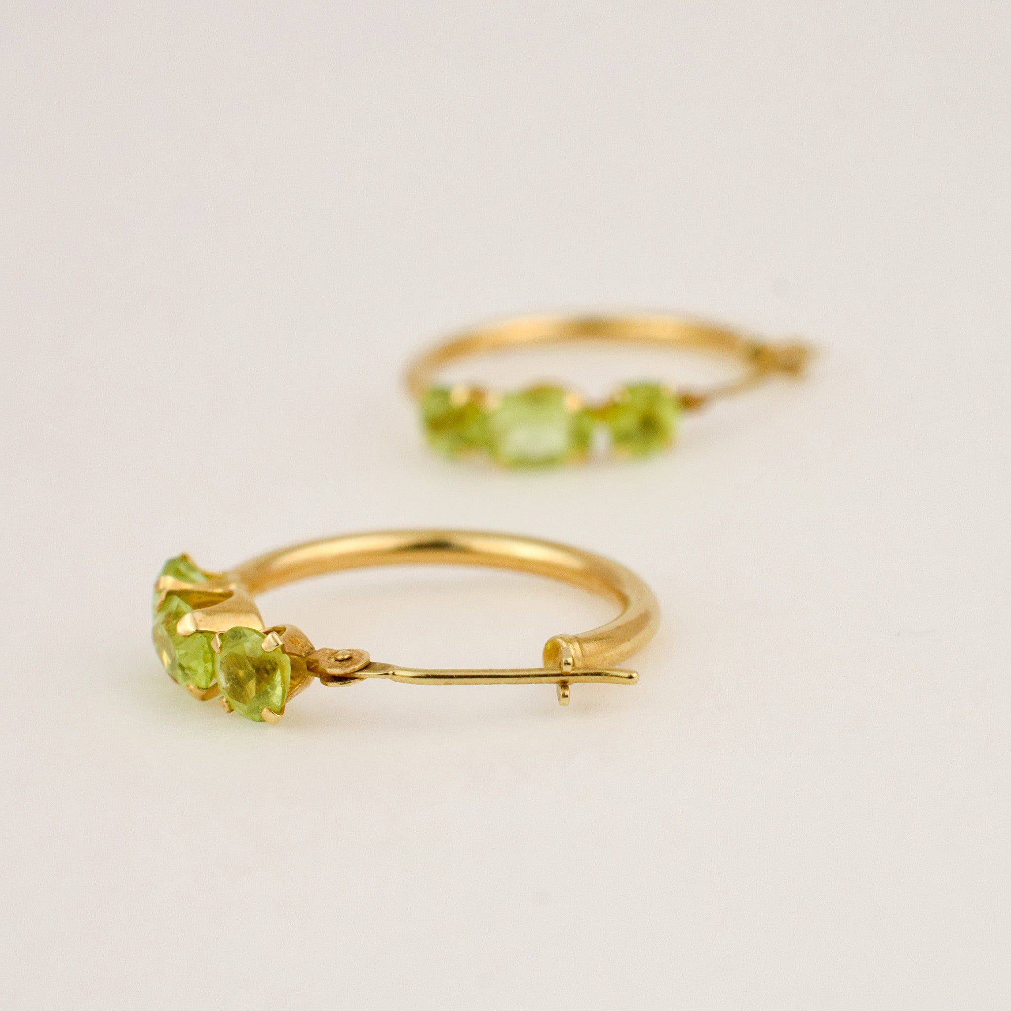 19mm Peridot Hoops