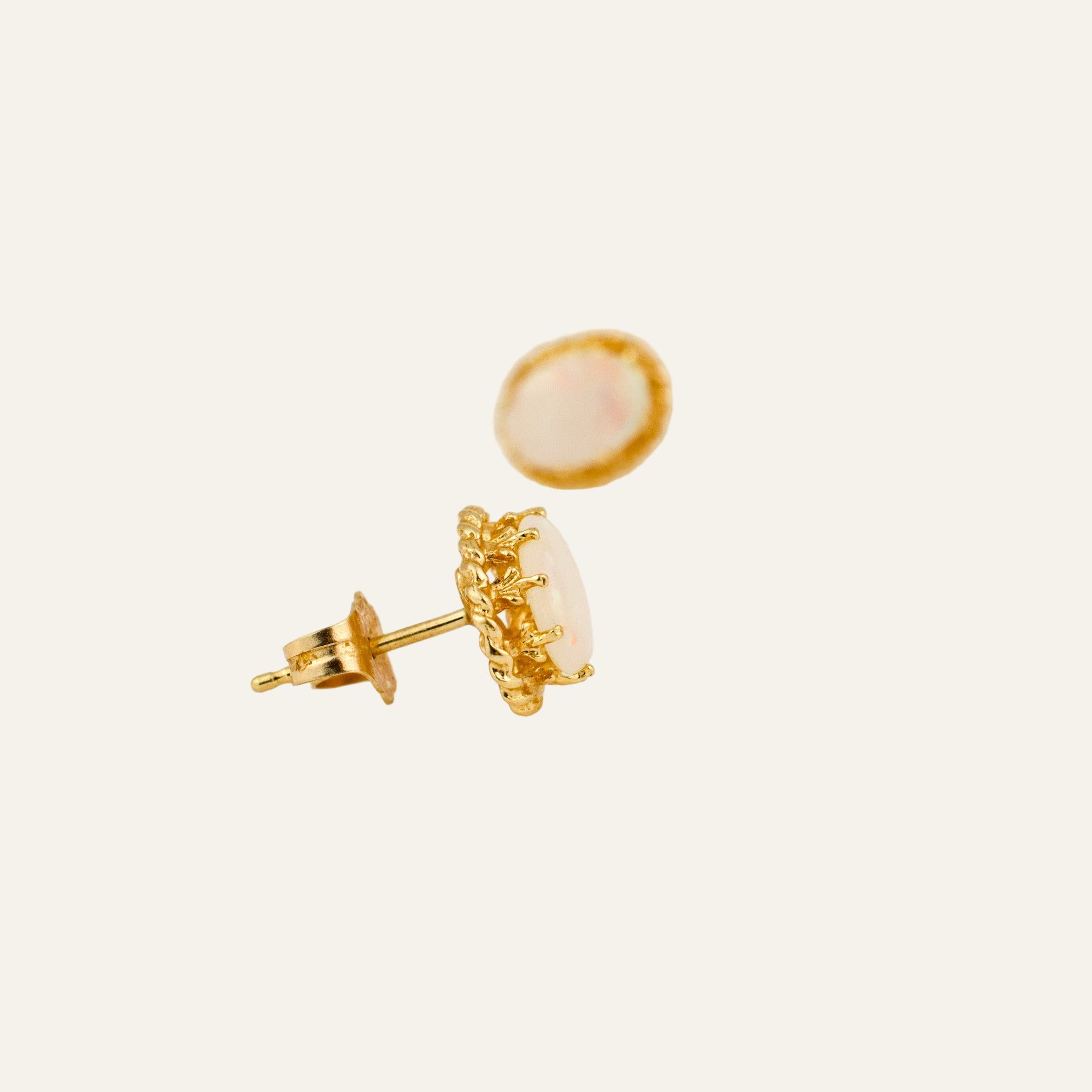 Regal Opal Stud Earrings